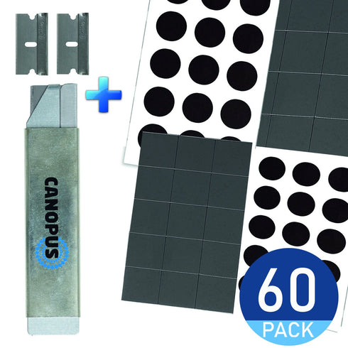 Round and Square Magnets with Adhesive Backing